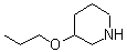 结构式 CAS# 89122-72-5, 3-丙氧基哌啶