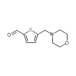 结构式 CAS# 893744-01-9, 5-(4-吗啉基甲基)-2-噻吩甲醛