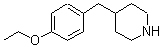 结构式 CAS# 893754-76-2, 4-(4-乙氧基苄基)哌啶