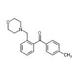 结构式 CAS# 898749-93-4, (4-甲基苯基)[2-(4-吗啉基甲基)苯基]甲酮