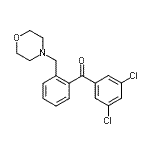 结构式 CAS# 898751-09-2, (3,5-二氯苯基)[2-(4-吗啉基甲基)苯基]甲酮