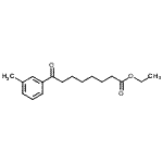 结构式 CAS# 898751-58-1, 乙基8-(3-甲基苯基)-8-氧代辛酸酯
