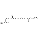 结构式 CAS# 898751-62-7, 乙基8-(4-甲基苯基)-8-氧代辛酸酯