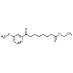 结构式 CAS# 898752-05-1, 乙基8-(3-甲氧基苯基)-8-氧代辛酸酯