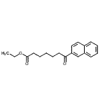 结构式 CAS# 898752-82-4, 乙基7-(2-萘基)-7-氧代庚酸酯