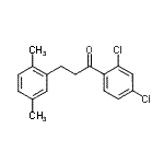 结构式 CAS# 898753-98-5, 1-(2,4-二氯苯基)-3-(2,5-二甲基苯基)-1-丙酮