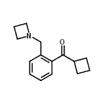 结构式 CAS# 898755-44-7, [2-(1-氮杂环丁基甲基)苯基](环丁基)甲酮