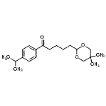 结构式 CAS# 898755-62-9, 5-(5,5-二甲基-1,3-二恶烷-2-基)-1-(4-异丙基苯基)-1-戊酮