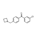 结构式 CAS# 898756-46-2, [4-(1-氮杂环丁基甲基)苯基](3-氯苯基)甲酮