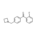 结构式 CAS# 898756-81-5, [4-(1-氮杂环丁基甲基)苯基](2-氟苯基)甲酮