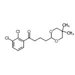 结构式 CAS# 898756-83-7, 1-(2,3-二氯苯基)-4-(5,5-二甲基-1,3-二恶烷-2-基)-1-丁酮