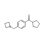 结构式 CAS# 898757-14-7, [4-(1-氮杂环丁基甲基)苯基](环戊基)甲酮