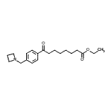 结构式 CAS# 898757-31-8, 乙基8-[4-(1-氮杂环丁基甲基)苯基]-8-氧代辛酸酯
