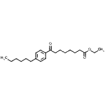 结构式 CAS# 898757-36-3, 乙基8-(4-己基苯基)-8-氧代辛酸酯
