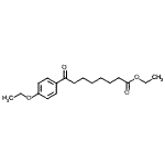 结构式 CAS# 898757-57-8, 乙基8-(4-乙氧基苯基)-8-氧代辛酸酯