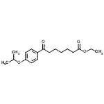结构式 CAS# 898757-75-0, 乙基7-(4-异丙氧基苯基)-7-氧代庚酸酯