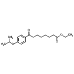 结构式 CAS# 898757-77-2, 乙基8-(4-异丙氧基苯基)-8-氧代辛酸酯