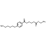 结构式 CAS# 898757-81-8, 乙基6-氧代-6-[4-(戊氧基)苯基]己酸酯