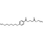 structure of CAS# 898757-97-6, Ethyl 5-[4-(heptyloxy)phenyl]-5-oxopentanoate;ethyl 5-(4-heptyloxyphenyl)-5-oxovalerate