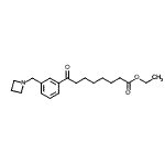 结构式 CAS# 898761-20-1, 乙基8-[3-(1-氮杂环丁基甲基)苯基]-8-氧代辛酸酯