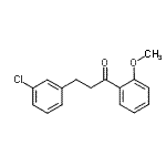 结构式 CAS# 898762-20-4, 3-(3-氯苯基)-1-(2-甲氧基苯基)-1-丙酮