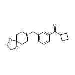 结构式 CAS# 898762-49-7, 环丁基[3-(1,4-二氧杂-8-氮杂螺[4.5]癸-8-基甲基)苯基]甲酮