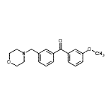 结构式 CAS# 898765-07-6, (3-甲氧基苯基)[3-(4-吗啉基甲基)苯基]甲酮