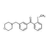 结构式 CAS# 898765-29-2, [2-(甲硫基)苯基][3-(4-吗啉基甲基)苯基]甲酮