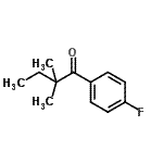 结构式 CAS# 898765-49-6, 1-(4-氟苯基)-2,2-二甲基-1-丁酮