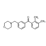 结构式 CAS# 898765-53-2, (2,3-二甲基苯基)[3-(4-吗啉基甲基)苯基]甲酮