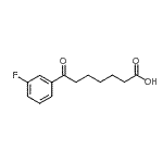 结构式 CAS# 898765-67-8, 7-(3-氟苯基)-7-氧代庚酸