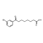 结构式 CAS# 898765-75-8, 8-(3-氯苯基)-8-氧代辛酸