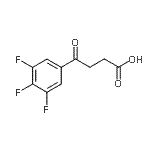 结构式 CAS# 898765-87-2, 4-氧代-4-(3,4,5-三氟苯基)丁酸