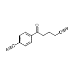 结构式 CAS# 898767-48-1, 4-(4-氰基丁烷酰基)苯甲腈