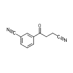 结构式 CAS# 898767-58-3, 3-(3-氰基丙烷酰基)苯甲腈