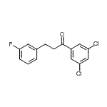 结构式 CAS# 898767-65-2, 1-(3,5-二氯苯基)-3-(3-氟苯基)-1-丙酮
