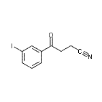 结构式 CAS# 898767-92-5, 4-(3-碘苯基)-4-氧代丁腈