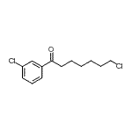 结构式 CAS# 898768-15-5, 7-氯-1-(3-氯苯基)-1-庚酮