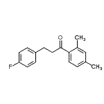 结构式 CAS# 898768-28-0, 1-(2,4-二甲基苯基)-3-(4-氟苯基)-1-丙酮