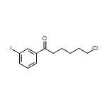 结构式 CAS# 898768-29-1, 6-氯-1-(3-碘苯基)-1-己酮