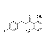 结构式 CAS# 898768-34-8, 1-(2,6-二甲基苯基)-3-(4-氟苯基)-1-丙酮
