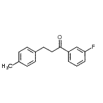 结构式 CAS# 898768-75-7, 1-(3-氟苯基)-3-(4-甲基苯基)-1-丙酮