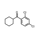 结构式 CAS# 898769-45-4, 环己基(2,4-二氯苯基)甲酮