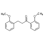 结构式 CAS# 898769-65-8, 1,3-二(2-甲氧基苯基)-1-丙酮