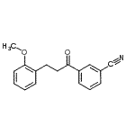结构式 CAS# 898769-71-6, 3-[3-(2-甲氧基苯基)丙酰]苯甲腈