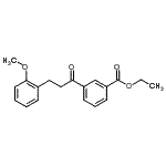 结构式 CAS# 898769-77-2, 乙基3-[3-(2-甲氧基苯基)丙酰]苯甲酸酯