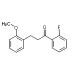 结构式 CAS# 898770-24-6, 1-(2-氟苯基)-3-(2-甲氧基苯基)-1-丙酮
