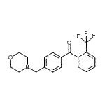 结构式 CAS# 898770-35-9, [4-(4-吗啉基甲基)苯基][2-(三氟甲基)苯基]甲酮