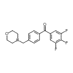 结构式 CAS# 898770-71-3, [4-(4-吗啉基甲基)苯基](3,4,5-三氟苯基)甲酮