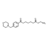 结构式 CAS# 898770-87-1, 乙基7-[4-(4-吗啉基甲基)苯基]-7-氧代庚酸酯
